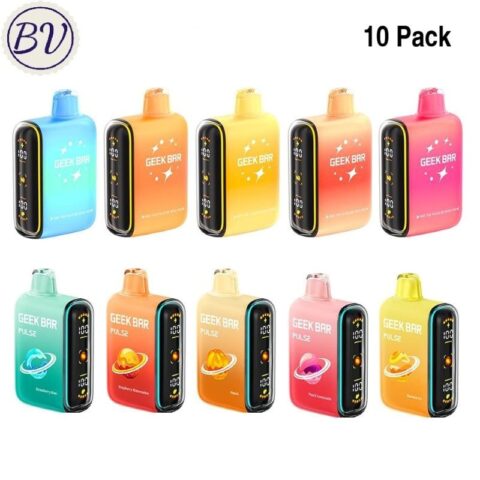 10 Pack Geek Bar Pulse 15000 Puffs Disposable Vape 15K Wholesale