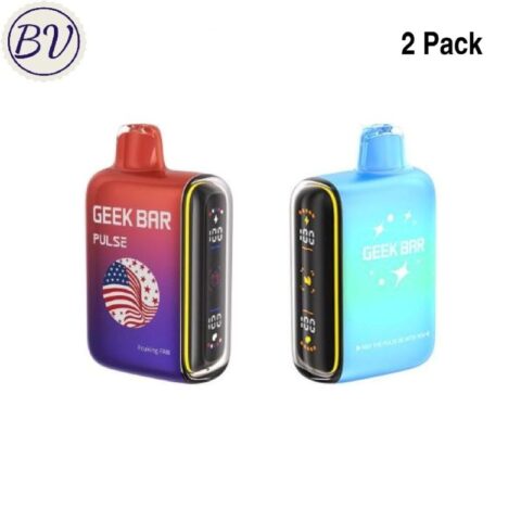 2 Pack Geek Bar Pulse 15K Puffs Disposable Vape