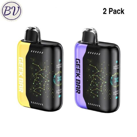 2 Pack Geek Bar Pulse X 25K Puffs Disposable Vape Wholesale 25000