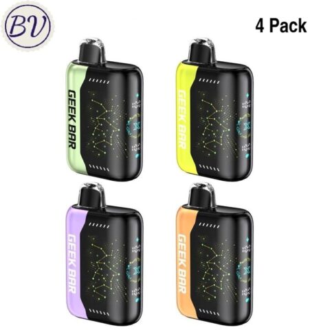 4 Pack Geek Bar Pulse X 25K Puffs Disposable Vape Wholesale 25000
