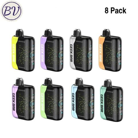 8 Pack Geek Bar Pulse X 25K Puffs Disposable Vape Wholesale