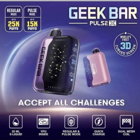 1 Pack Geek Bar Pulse X 25K Puffs Disposable Vape Wholesale